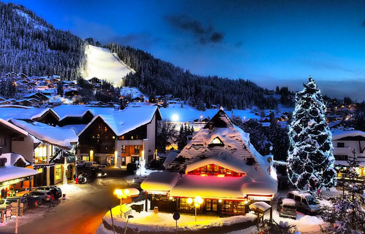 Ferienwohnung Bellevue Centre, Wifi, Mountain View Les Carroz-d'Araches Exterior foto