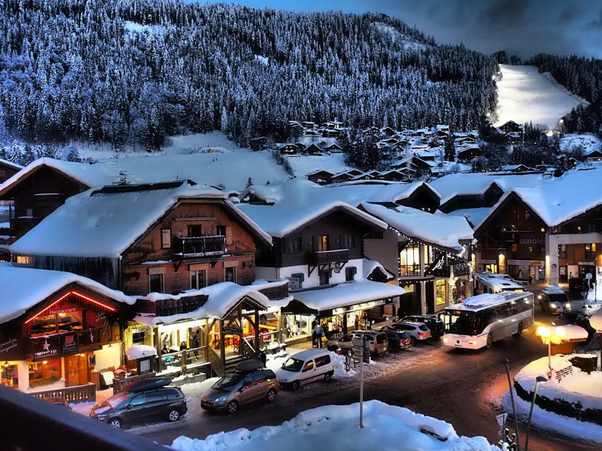 Ferienwohnung Bellevue Centre, Wifi, Mountain View Les Carroz-d'Araches Exterior foto