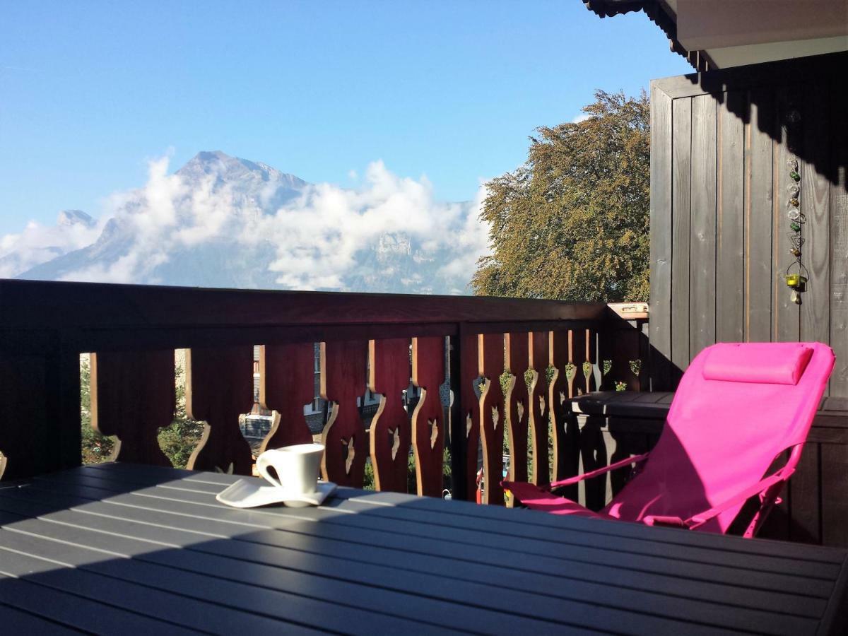 Ferienwohnung Bellevue Centre, Wifi, Mountain View Les Carroz-d'Araches Exterior foto
